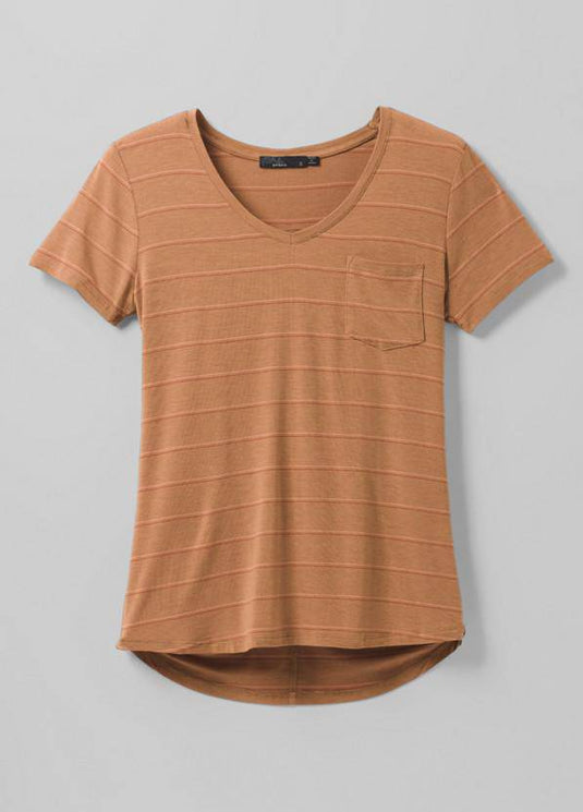 Prana Women's Foundation Short Sleeve Vneck
